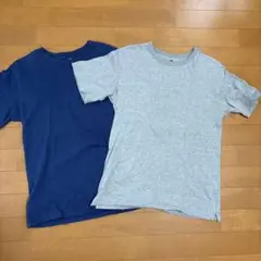 UNIQLO Tシャツ 160サイズ 2枚セット グレー ネイビー