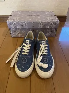 CHALLENIER×ept バンダナ柄 キャンバススニーカー　26cm