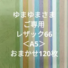 ゆまゆまさまご専用レザック66＜A5＞おまかせ120枚