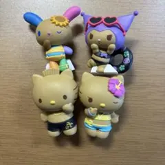 みんなでバカンスフィギア　日焼けキティ　4種