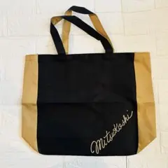 Mitsukoshi エコバッグ 黒/ベージュ