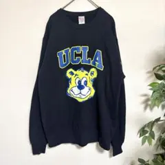UCLA トレーナー くま　クルーネックスウェット カレッジロゴ プリント　美品