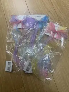 【新品未使用品】　リセマイン⭐︎グラデーションリボンヘアピン3個セット