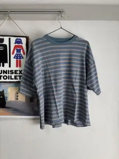 USAコットン ボーダー 半袖Tシャツ M ニコアンド