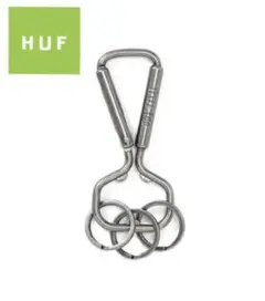 シルバー hufカラビナhufキーホルダー