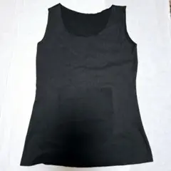 XL 黒 ダブルポケット 保温ベスト 前後ポケット 両面起毛 保温 防寒 肌着