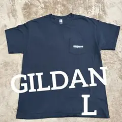 GILDANギルダン USヴィンテージ ポイントTシャツ ブラック L