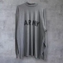 ARMY アーミー 長袖ハイネックTシャツ アメリカ軍 XL グレー