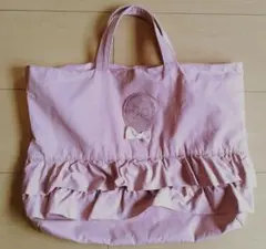 sale【美品】 レッスンバッグ ミニーマウス フリルピンク 幼稚園 小学校