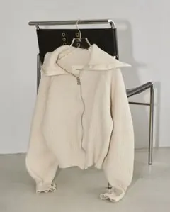 TODAYFUL: Washedwool Zip Knit
