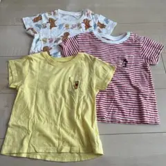 【匿名配送】ユニクロベビーＴシャツ3枚90㎝