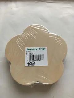 トールペイント白木④梅型3枚入 Country craft　小型　新品未使用