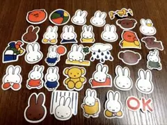 【新品】 ミッフィー 大きめステッカー miffy 33枚 防水 シール