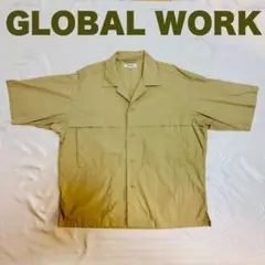 GLOBAL WORK グローバルワーク 半袖シャツ Sサイズ ベージュ