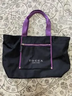 TOCCA トートバッグ 黒/紫