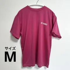 【美品】ヨネックス　バドミントン　シャツ　ピンク　シンプル　Mサイズ