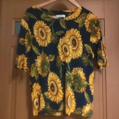 LolitaB ひまわり Tシャツ 100%ビスコース MADEin イタリア