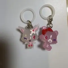 ジュエルペット　めじるしアクセサリー　2個セット ガーネット ルビー