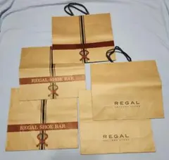 紙袋　ショッパー　REGAL　5枚　靴箱