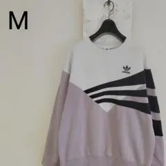 adidas アディダス スウェット トレーナー パープル M
