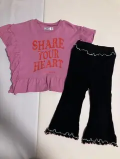 マーキーズ　フリルTシャツ100㎝　フレアパンツ90㎝　セット売り