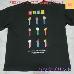 美品✨PEZペッツ ロゴ 両面プリント Tシャツ　Ｍ