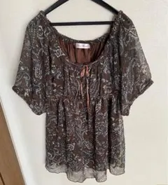 森ガール シフォンチュニック