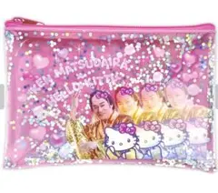 【新品】完売品 マツケンサンバ×ハローキティコラボ ラメポーチ 松平健 ディスコ