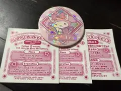マイメロディ ホログラム缶バッジ　ネオナツマツリ2 ピューロランド