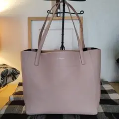 美品 サルヴァトーレフェラガモ リバーシブル トートバッグ ピンク 本革