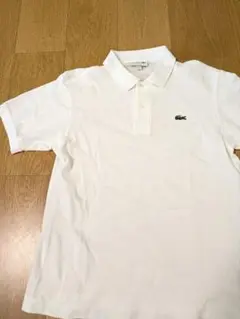美品　ラコステ　LACOSTE USサイズS　ポロシャツ　白　L1212