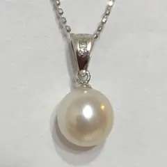 TASAKI 田崎真珠 ひと粒パールネックレス プラチナ850