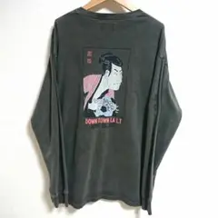 日本製 キャルオーライン 浮世絵 長袖Tシャツ