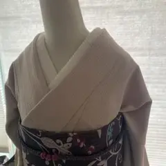 袷　お着物　色無地