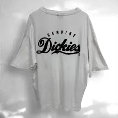 ディッキーズ　オーバーサイズ Tシャツ3L ビックロゴ　綿100白（D0