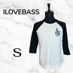 【ILOVEBASS】グラフィックプリントロンT バイカラー　五分袖　BMX S