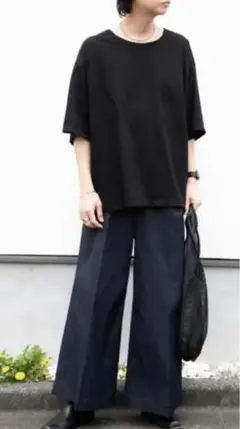 新品 25SS 今季完売 センスオブプレイス オープンネックルーズ Tシャツ