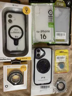 iPhone16 ケース&リング　中古品まとめ売り　オマケ付き　iFace