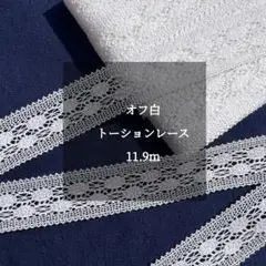 オフ白 ‐ トーションレース11.9m