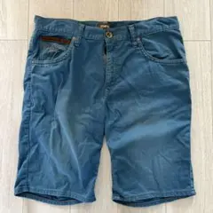 メンズ　EDWIN ハーフパンツ　青