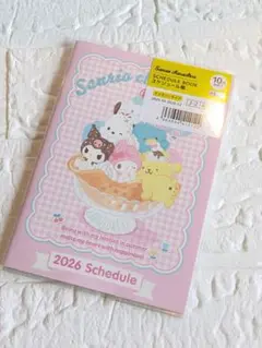 サンリオキャラクターズ　2026年　スケジュール帳　10月始まり　A6サイズ