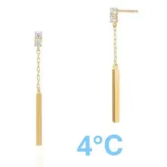 完売商品! 4℃ ピアス ピンクゴールド