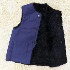 【美品】Engineered Garments ツイル ボアベスト リバーシブル