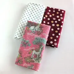 ユニコーン・ドットコットンプリント○3枚セット