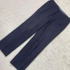 GREEN LABEL RELAXING スラックスパンツ ネイビー L