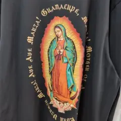 バックプリントロンＴ　長袖Tシャツ　ブラック　XL デカプリント