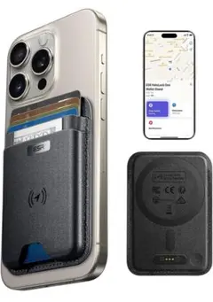 [ESR] MagSafeカードケース「探す」Find My 機能付き