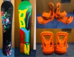 ★定価10万超●極美品●BURTONスノーボード+バートンビンディングセット