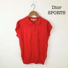 美品 Dior SPORTS ディオール 半袖 S ゴルフ 夏 golf 赤