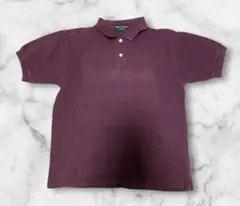 FREDPERRYワインレッド ポロシャツ 刺繍ロゴ付き